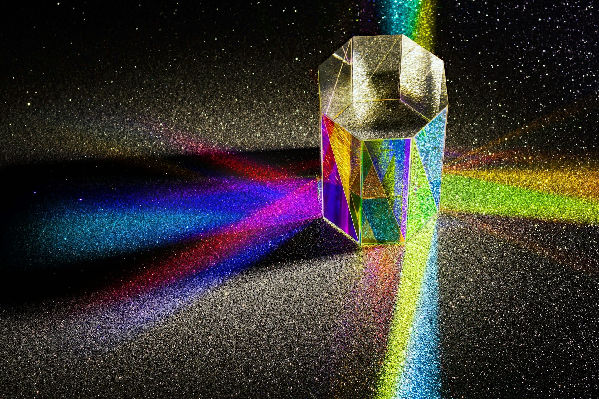Light refracting through prism